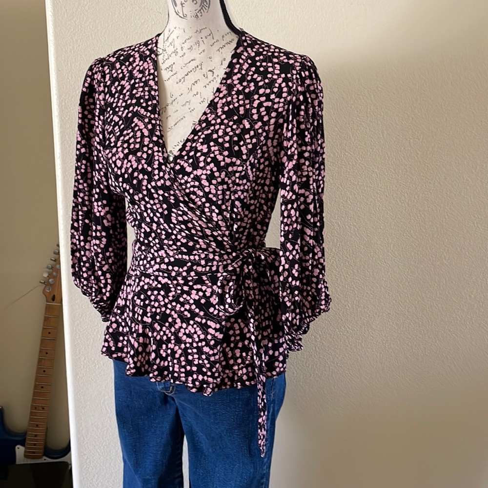 Ganni Wrap Blouse
